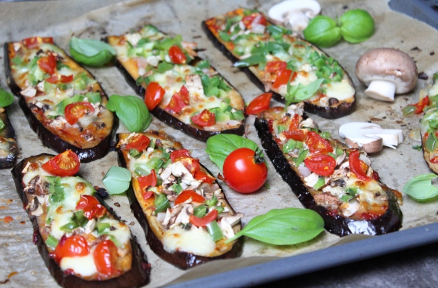 Auberginen Pizza