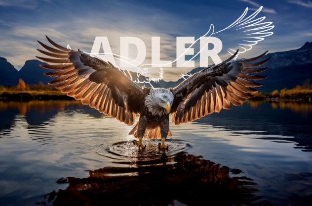 Krafttier Adler: Bedeutung, Botschaft und Schutzstrategien Ein Adler fliegt mit weit offenen Flügeln dicht über einem See