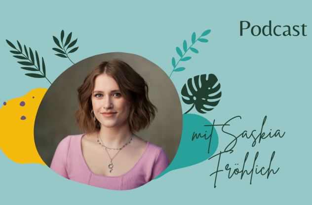 Podcastcover mit Foto von Saskia Fröhlich | Introvertiert
