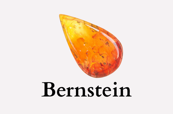 Grafische Darstellung des Edelsteins Bernstein