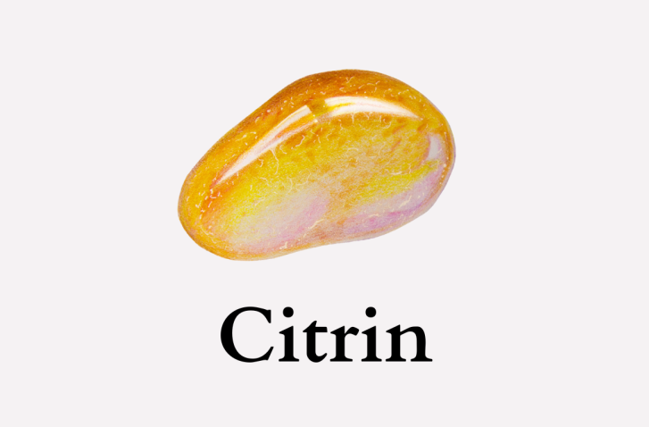 Grafische Darstellung des Edelsteins Citrin