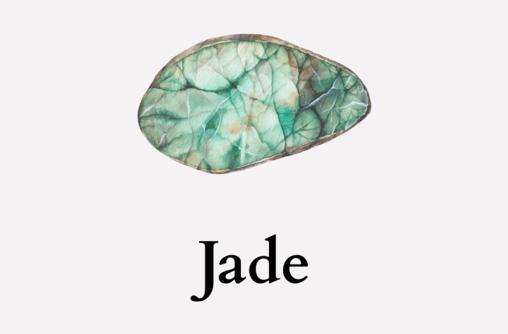 Grafische Darstellung des Edelsteins Jade