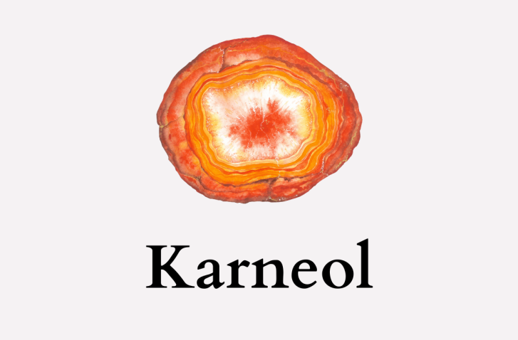 Grafische Darstellung des Edelsteins Karneol