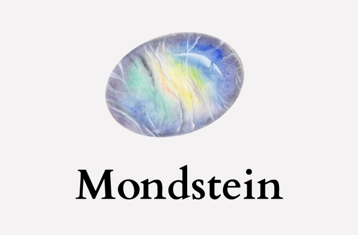 Grafische Darstellung des Edelsteins Mondstein