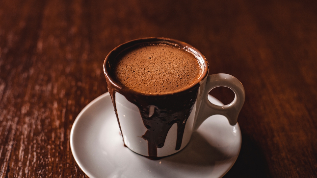 Rezept scharfe heiße Schokolade Eine Tasse heiße Schokolade