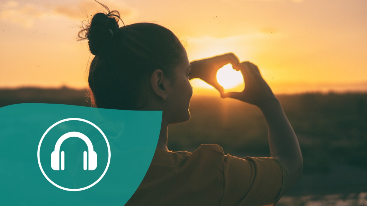 Blick auf das Gute richten