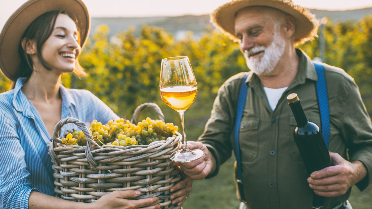 Winzerfamilie auf Weingut Winzerfamilie auf Weingut
