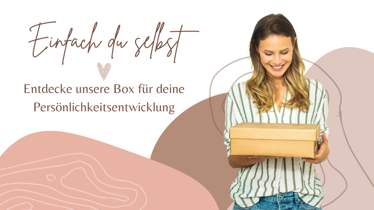 Sei einfach du selbst Selbstfindungs-Produkt-Box