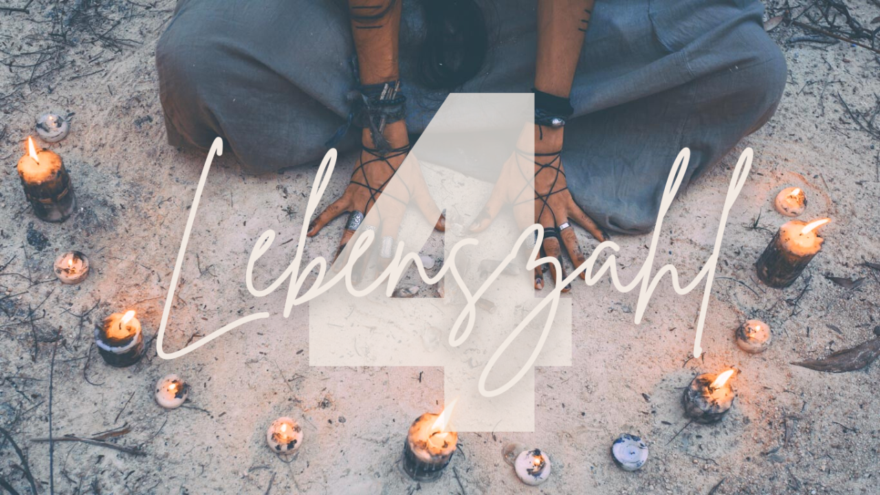 Lebenszahl 4 Bedeutung in der Numerologie Kerzenkreis Ritual