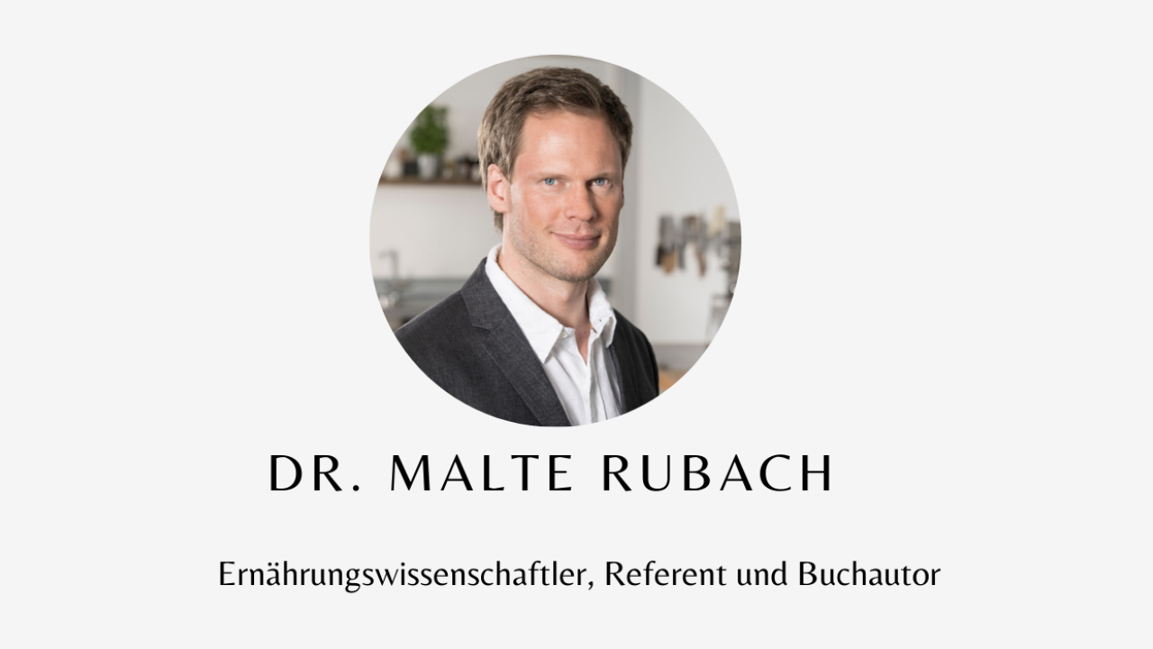 Dr. Malte Rubach-Ermährungswissenschaftler