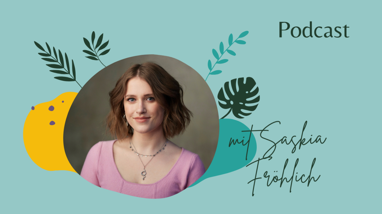 Podcastcover mit Foto von Saskia Fröhlich | Introvertiert